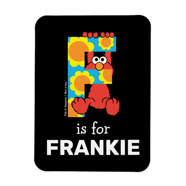 Elmo Alphabet | F Blumen Magnet (Vertikal)