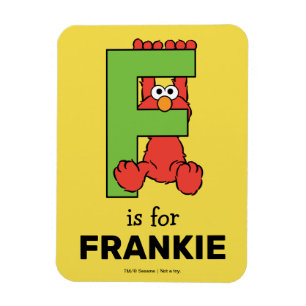 Elmo Alphabet   F Green Magnet
