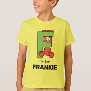 Elmo Alphabet   F Grün T-Shirt