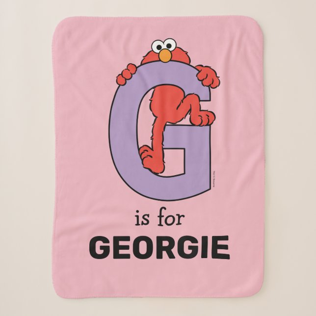 Elmo Alphabet | G LILA Sherpadecke (Vorderseite)