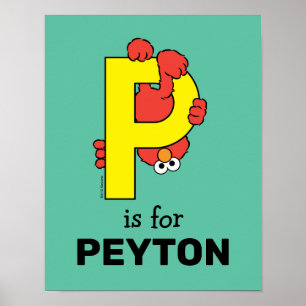 Elmo Alphabet   Gelb Poster