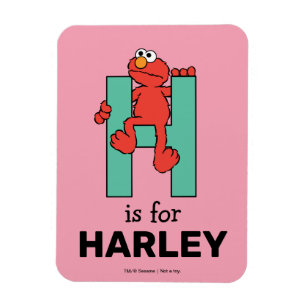 Elmo Alphabet   H Grün Magnet