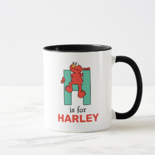 Elmo Alphabet H Grün Tasse