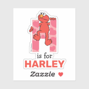 Elmo Alphabet H Herz Aufkleber