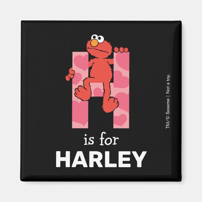 Elmo Alphabet | H Herz Magnet (Vorne)