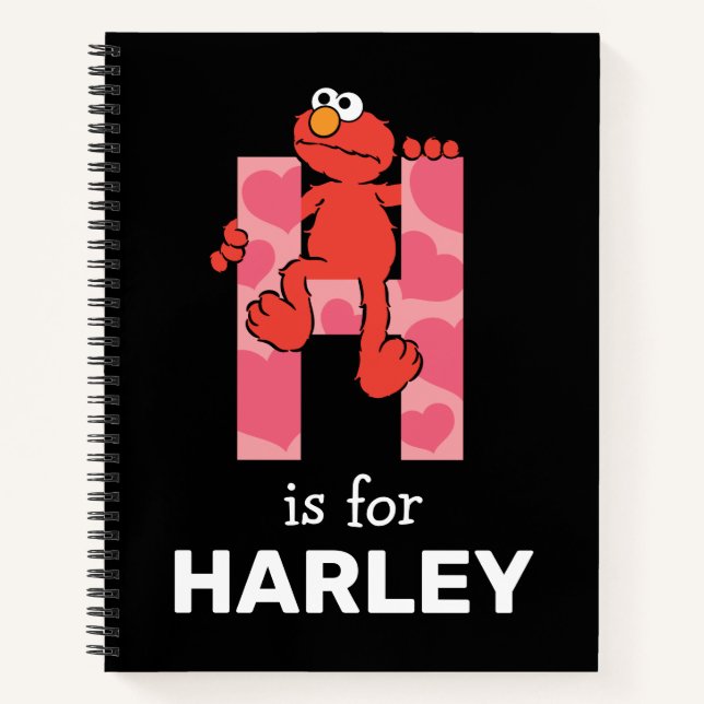 Elmo Alphabet | H Herz Notizbuch (Vorderseite)