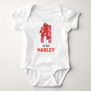 Elmo Alphabet   H Herzen Baby Strampler
