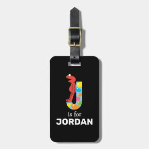 Elmo Alphabet   J Jelly Bean Gepäckanhänger