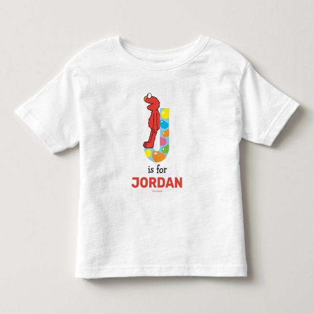 Elmo Alphabet | J Jelly Bean Kleinkind T-shirt (Vorderseite)