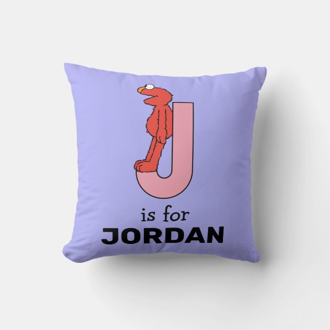 Elmo Alphabet | J Pink Kissen (Vorderseite)