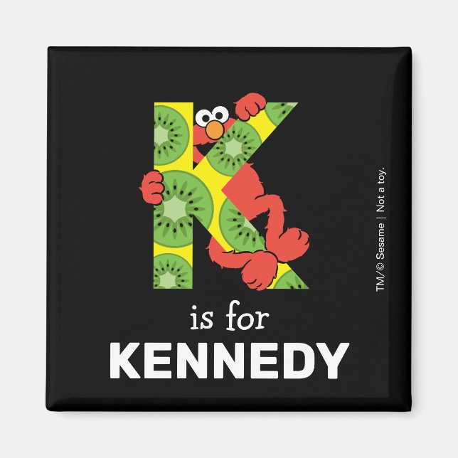 Elmo Alphabet | K Kiwi Magnet (Vorne)