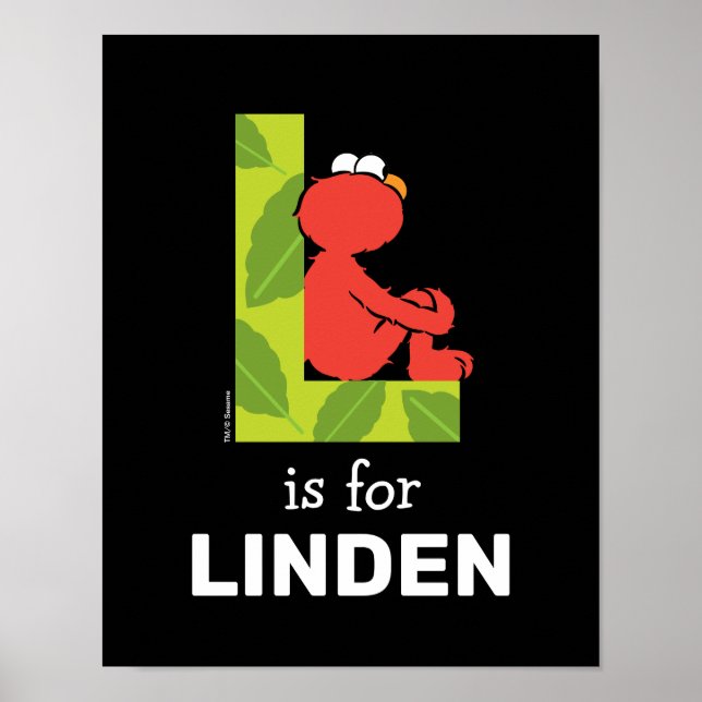 Elmo Alphabet | L Blatt Poster (Vorne)