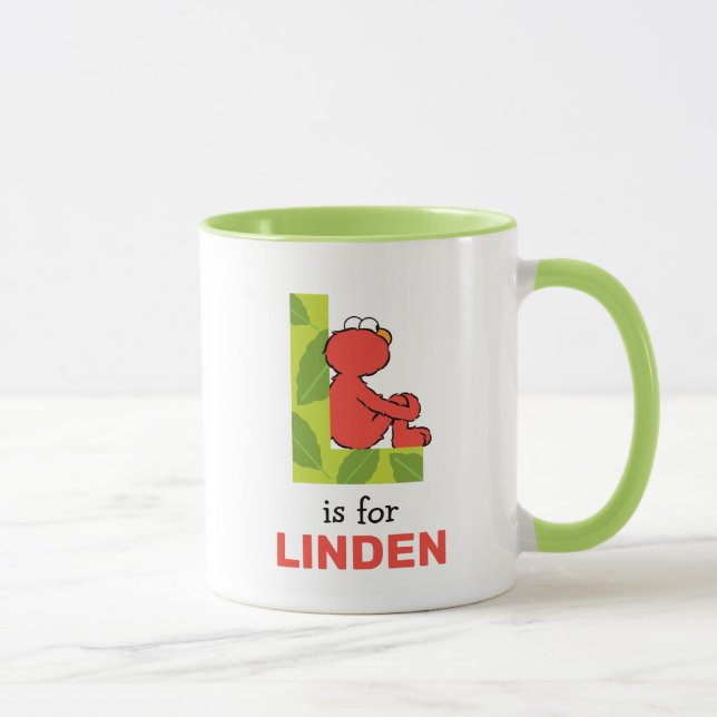 Elmo Alphabet | L Blatt Tasse (Rechts)