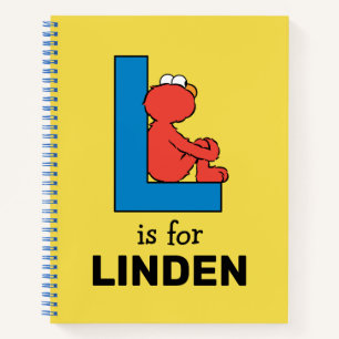 Elmo Alphabet L Blue Notizbuch