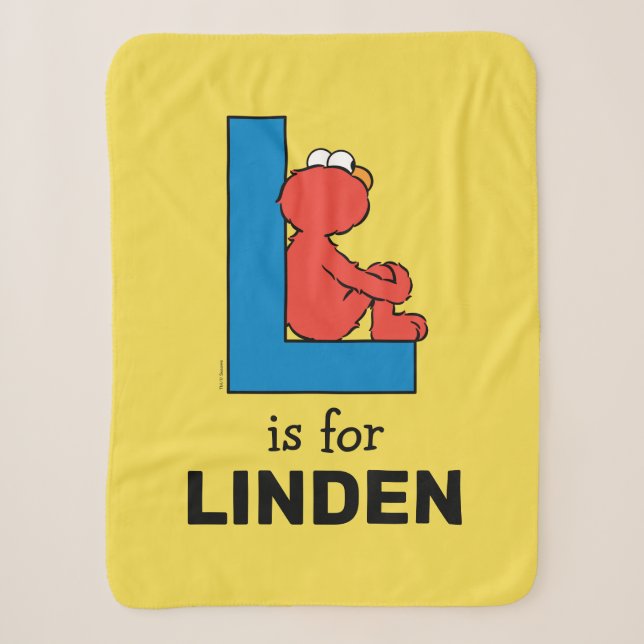 Elmo Alphabet | L Blue Sherpadecke (Vorderseite)