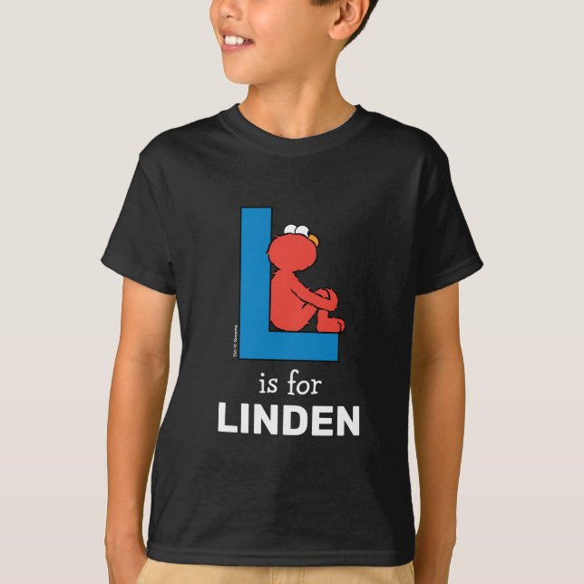 Elmo Alphabet | L Blue T-Shirt (Vorderseite)
