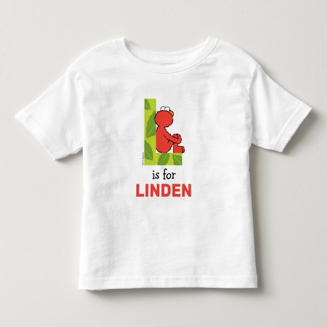 Elmo Alphabet | L Leaf Kleinkind T-shirt (Vorderseite)