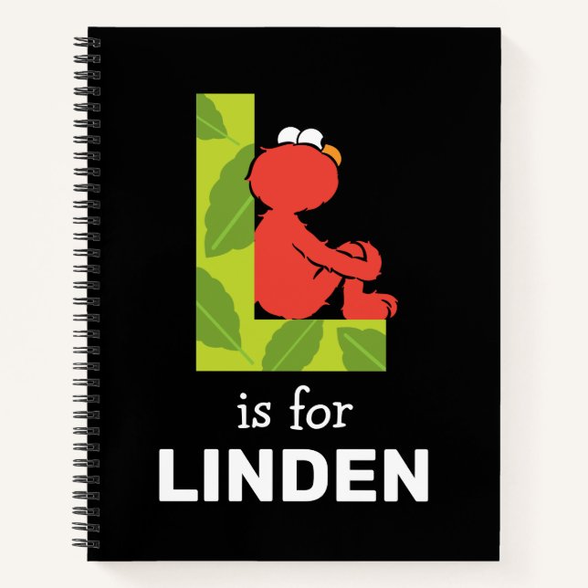 Elmo Alphabet | L Leaf Notizbuch (Vorderseite)