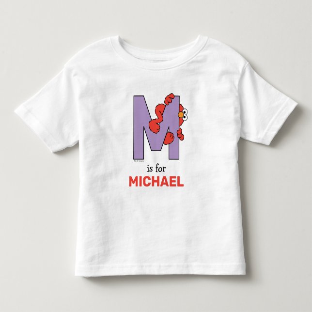 Elmo Alphabet | M LILA Kleinkind T-shirt (Vorderseite)