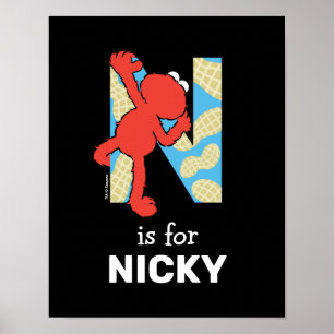 Elmo Alphabet   N Nuts Poster