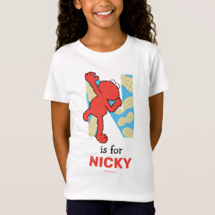 Elmo Alphabet   N Schalenfrüchte T-Shirt
