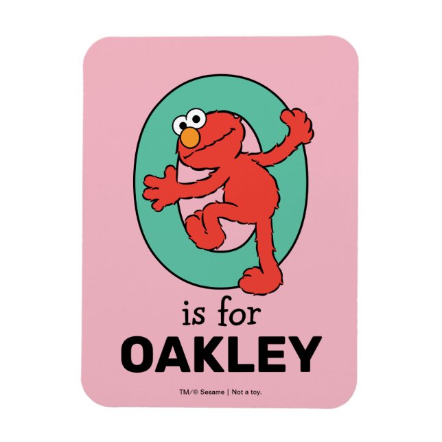 Elmo Alphabet | O AQUAMARIN Magnet (Vertikal)