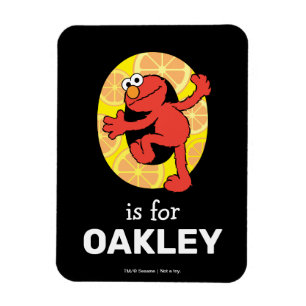 Elmo Alphabet O Orange wird zu Magnet