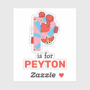 Elmo Alphabet P Bleistift Aufkleber