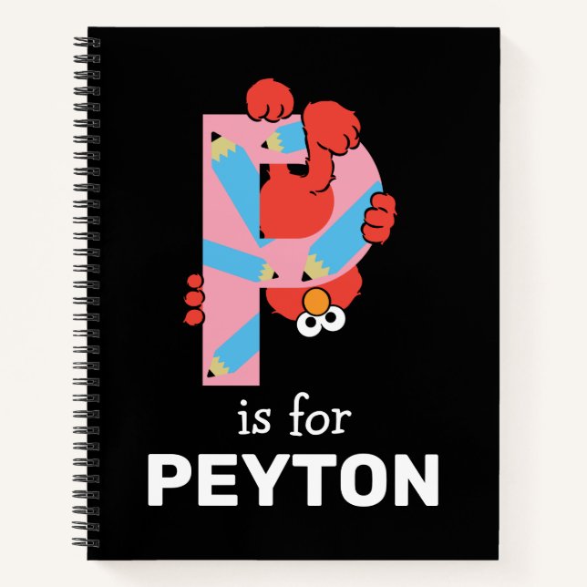 Elmo Alphabet | P Bleistift Notizbuch (Vorderseite)