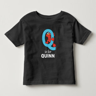 Elmo Alphabet   Q Blue Kleinkind T-shirt