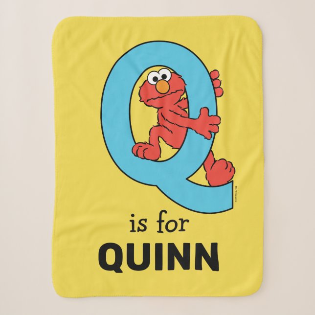 Elmo Alphabet | Q Blue Sherpadecke (Vorderseite)