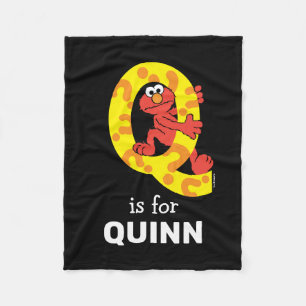 Elmo Alphabet Q Question Mark Fleecedecke