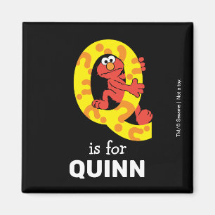 Elmo Alphabet   Q Question Mark Magnet