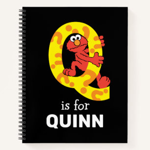 Elmo Alphabet   Q Question Mark Notizbuch