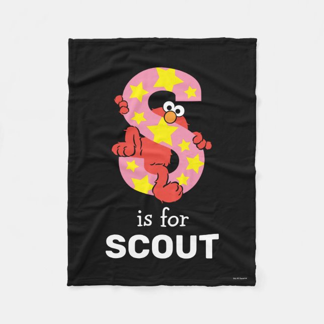 Elmo Alphabet | S Star Fleecedecke (Vorderseite)