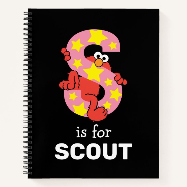 Elmo Alphabet | S Star Notizbuch (Vorderseite)