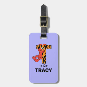 Elmo Alphabet   T Tiger Gepäckanhänger