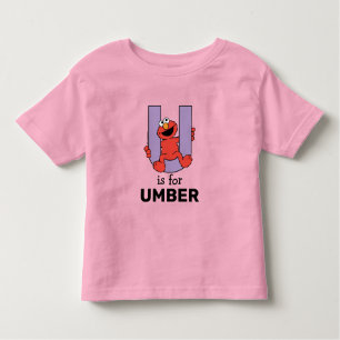 Elmo Alphabet   U LILA Kleinkind T-shirt