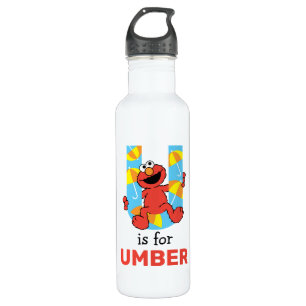 Elmo Alphabet   U Umbrella Edelstahlflasche