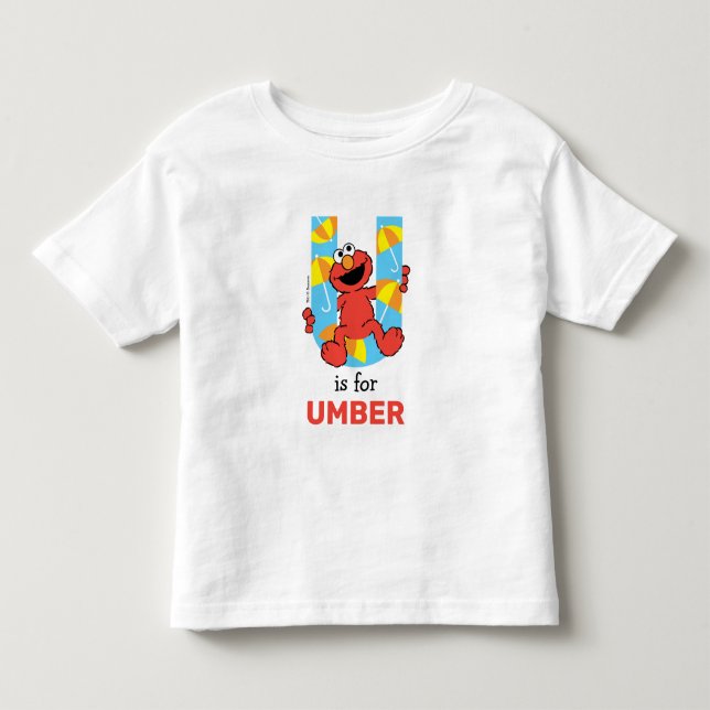 Elmo Alphabet | U Umbrella Kleinkind T-shirt (Vorderseite)