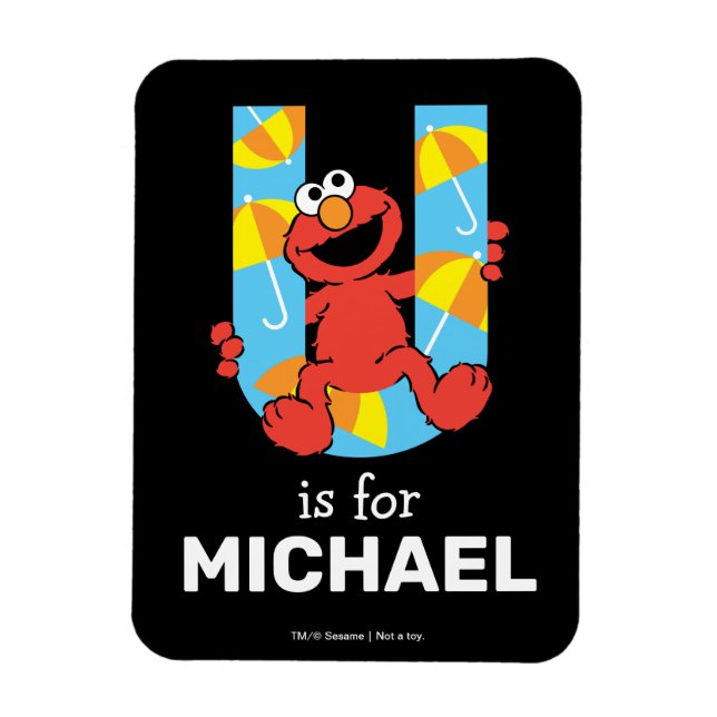 Elmo Alphabet | U Umbrella Magnet (Vertikal)