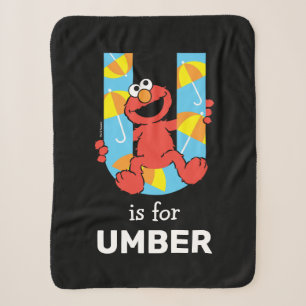 Elmo Alphabet   U Umbrella Sherpadecke