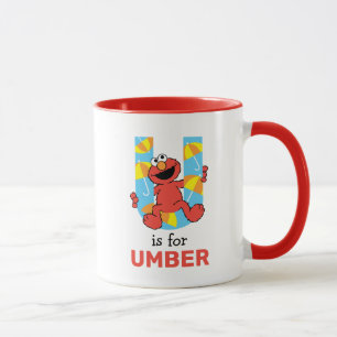 Elmo Alphabet   U Umbrella Tasse