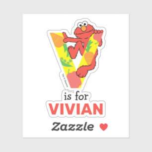 Elmo Alphabet V Gemüse Aufkleber