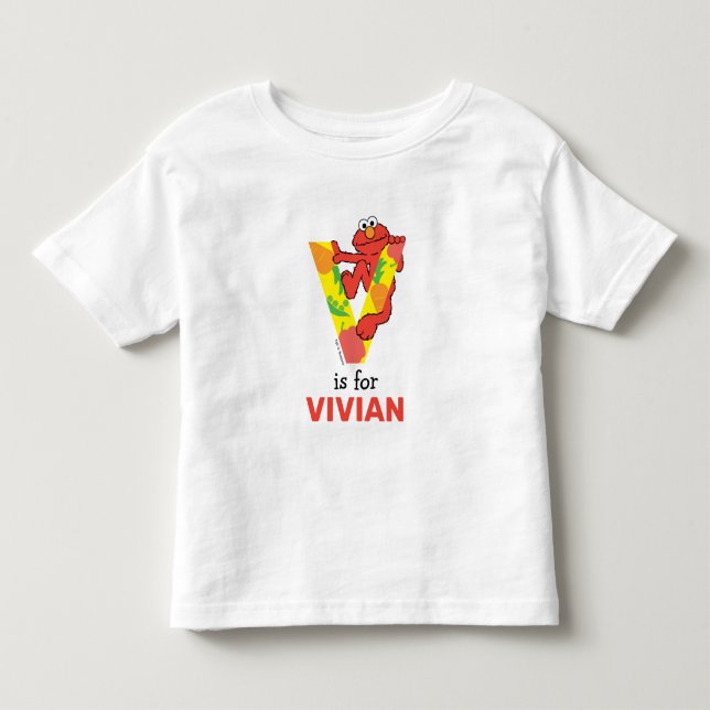 Elmo Alphabet | V Gemüse Kleinkind T-shirt (Vorderseite)