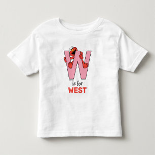 Elmo Alphabet   W Pink Kleinkind T-shirt