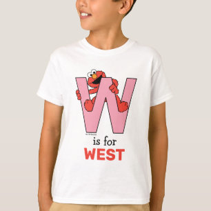 Elmo Alphabet W Pink T-Shirt
