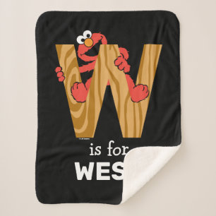 Elmo Alphabet   W Wood Sherpadecke