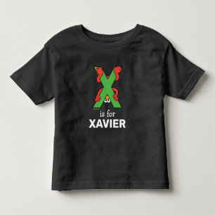 Elmo Alphabet   X grün Kleinkind T-shirt