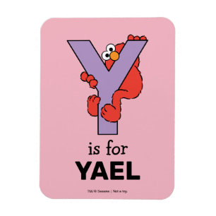 Elmo Alphabet   Y Lila Magnet